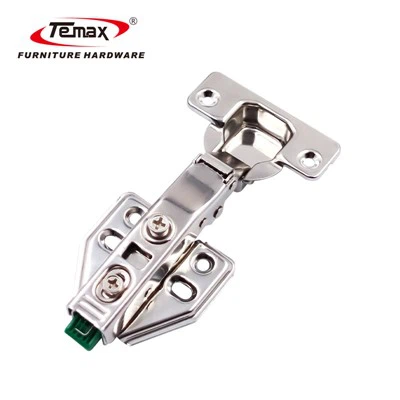 Гидравлический шарнир для мебельного шкафа из нержавеющей стали Temax с мягким закрыванием