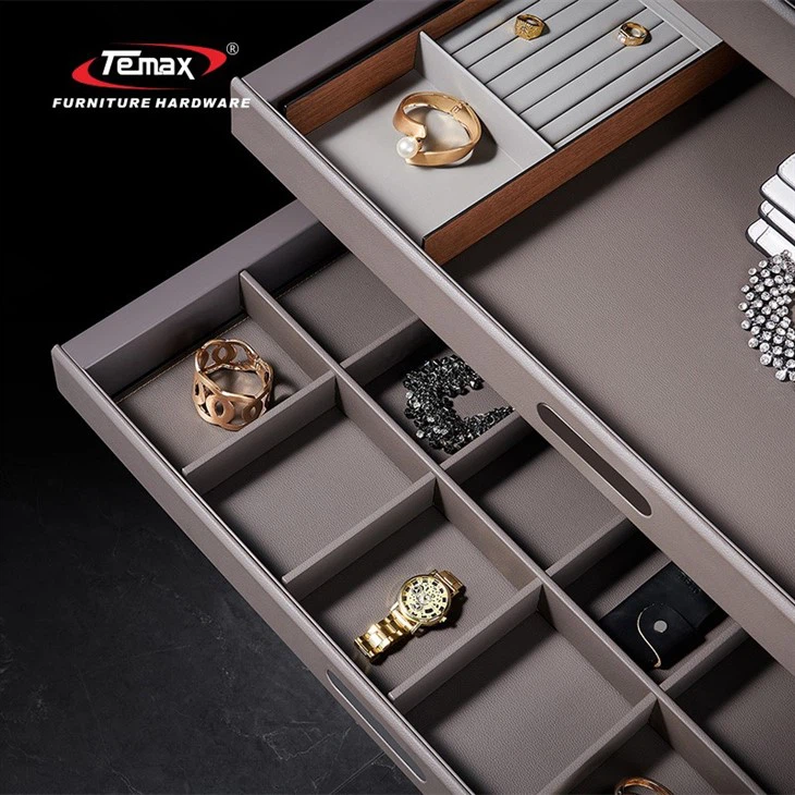 Wardrobe Hardware Damping Jewelry Leather Box W-A002